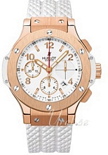 Hublot Big Bang 41 mm Hvid/Gummi Ø41 mm Hublot Big Bang 41 mm Hvid/Gummi Ø41 mm