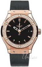 Hublot Classic Fusion Diamonds Sort/Gummi �45 mm