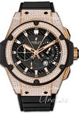 Hublot BB King Power Split-Second Power Reserve Sort/Gummi �48