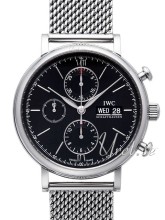 IWC Portofino Chronograph Black Dial Bracelet