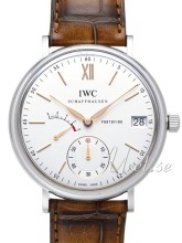 IWC Portofino Hand-Wound White Dial Croco Strap