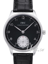 IWC Portuguese Black Dial Leather IWC Portuguese Black Dial Leather