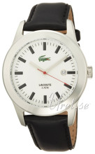 Lacoste White Dial Leather