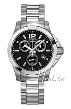 Longines Conquest Sort/Stål Ø35 mm Longines Conquest Sort/Stål Ø35 mm