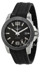 Longines Conquest Ceramic Bezel Black Dial Rubber Strap Longines Conquest Ceramic Bezel Black Dial Rubber Strap