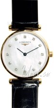 Longines Grande Classique MOP, White Dial Leather Strap Black Longines Grande Classique MOP, White Dial Leather Strap Black