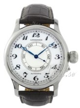 Longines Heritage White Dial Croco Strap Brown