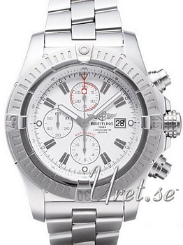 Breitling Super Avenger White Dial Bracelet Index Markers Breitling Super Avenger White Dial Bracelet Index Markers