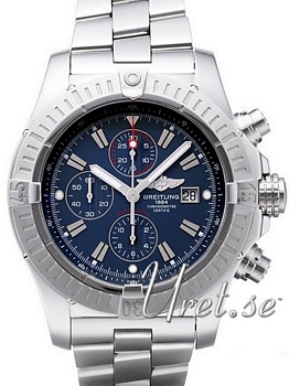 Breitling Super Avenger Blue Dial Bracelet Index Markers