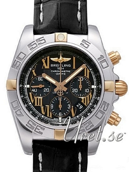 Breitling Chronomat B01 Black Dial Croco Leather Breitling Chronomat B01 Black Dial Croco Leather