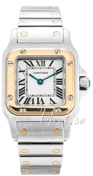Cartier Santos de Catier White Dial Two Toned Bracelet Ladies Cartier Santos de Catier White Dial Two Toned Bracelet Ladies