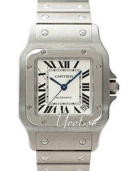 Cartier Santos de Catier Silver Guilloche Bracelet XL