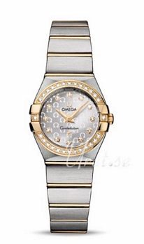Omega Constellation 24 mm Brushed Silver Dial Yellow Gold/Steel Omega Constellation 24 mm Brushed Silver Dial Yellow Gold/Steel