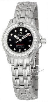 Omega Seamaster Diver Ladies Diamond Steel Black Dial Omega Seamaster Diver Ladies Diamond Steel Black Dial