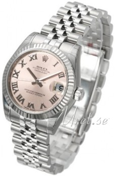 Rolex Datejust Pink Dial Midsize Jubilee Bracelet