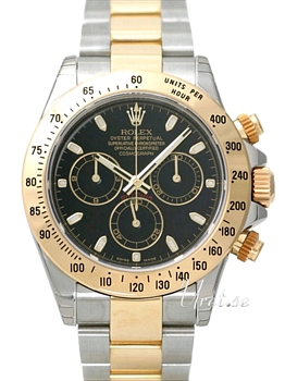Rolex Daytona Black Dial Yellow Gold/Steel Oysterlock Bracelet Rolex Daytona Black Dial Yellow Gold/Steel Oysterlock Bracelet