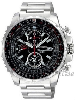 Seiko Chronograph Black Dial Bracelet