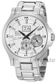 Seiko Premier Kinetic Perpetual Calendar White