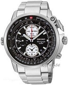 Seiko Chronograph Black Dial Bracelet