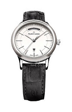 Maurice Lacroix Les Classiques Jours Date Sølv/Læder Ø38 mm Maurice Lacroix Les Classiques Jours Date Sølv/Læder Ø38 mm