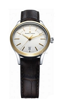Maurice Lacroix Les Classiques Ladies Date Sølv/Læder Ø33 mm Maurice Lacroix Les Classiques Ladies Date Sølv/Læder Ø33 mm