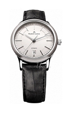 Maurice Lacroix Les Classiques Date Sølv/Læder Ø40 mm Maurice Lacroix Les Classiques Date Sølv/Læder Ø40 mm
