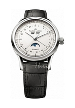 Maurice Lacroix Les Classiques Phases De Lune Sølv/Læder Ø40 mm Maurice Lacroix Les Classiques Phases De Lune Sølv/Læder Ø40 mm