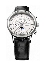 Maurice Lacroix Les Classiques Chronographe Phases De Lune Hvid/ Maurice Lacroix Les Classiques Chronographe Phases De Lune Hvid/