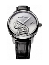 Maurice Lacroix Masterpiece Roue Carree Seconde Gr�/L�der �43 mm