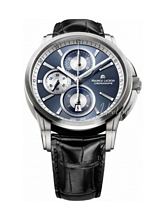 Maurice Lacroix Pontos Chronographe Blå/Læder Ø43 mm Maurice Lacroix Pontos Chronographe Blå/Læder Ø43 mm