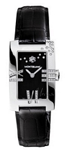 Montblanc Profile Lady Elegance Diamonds Steel Black Dial