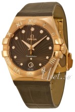 Omega Constellation 35 mm Brown Dial Leather Strap