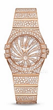 Omega Constellation Jewellery MOP, White Dial Rose Gold Bracelet