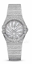 Omega Constellation Jewellery MOP, White Dial White Gold Bracele