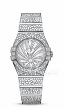 Omega Constellation Jewellery MOP, White Dial White Gold Bracele