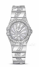 Omega Constellation Jewellery MOP, White Dial White Gold Bracele