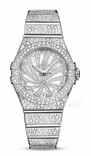 Omega Constellation Jewellery MOP, White Dial White Gold Bracele