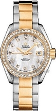 Omega Seamaster Aqua Terra Yellow Gold/Steel MOP, White Dial Omega Seamaster Aqua Terra Yellow Gold/Steel MOP, White Dial