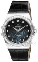 Omega Constellation 35 mm Colors Black Dial Diamond Bezel