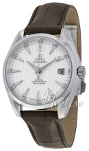 Omega Seamaster Aqua Terra Silver Dial Leather Omega Seamaster Aqua Terra Silver Dial Leather