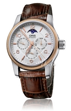Oris Aviation Big Crown Complication Two Tone Steel/Gold Silver
