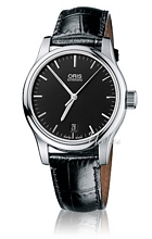Oris Culture Classic Date Sort/Læder Ø37 mm Oris Culture Classic Date Sort/Læder Ø37 mm