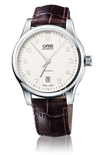 Oris Culture Classic Date Sølv/Læder Ø42 mm Oris Culture Classic Date Sølv/Læder Ø42 mm