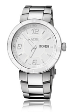 Oris Motor Sport TT1 Day Date Hvid/Stål Ø43 mm Oris Motor Sport TT1 Day Date Hvid/Stål Ø43 mm