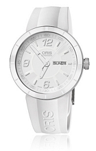 Oris Motor Sport TT1 Day Date Hvid/Gummi Ø43 mm Oris Motor Sport TT1 Day Date Hvid/Gummi Ø43 mm