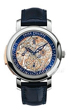 Patek Philippe Grand Complications Transparent Dial Croco Strap Patek Philippe Grand Complications Transparent Dial Croco Strap
