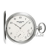 Patek Philippe Hunter Pocket Watch Silver Dial White Gold