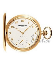 Patek Philippe Hunter Pocket Watch Silver Dial Yellow Gold