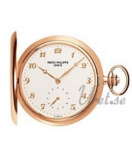 Patek Philippe Hunter Pocket Watch Silver Dial Rose Gold