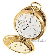 Patek Philippe Hunter Pocket Watch Silver Dial Yellow Gold